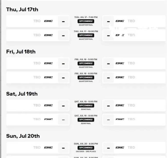 【一(yī)竞技】2025 EWC电竞世界杯LOL賽(sài)程曝光 魔鬼賽(sài)程令人惊讶