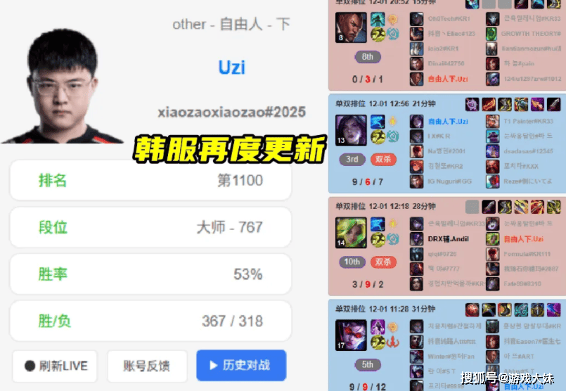 知名主播爆料Uzi会复出，家庭每月花銷(xiāo)20万，必须复出赚錢(qián)